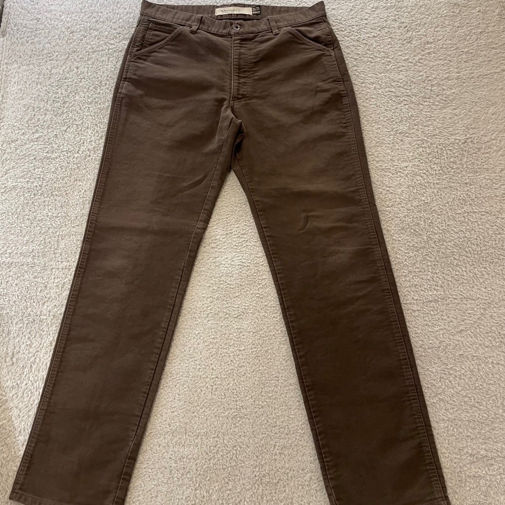 Marlboro Classics Utility Pants Mens 36x33 Brown Canvas Workwear Rugged Jeans